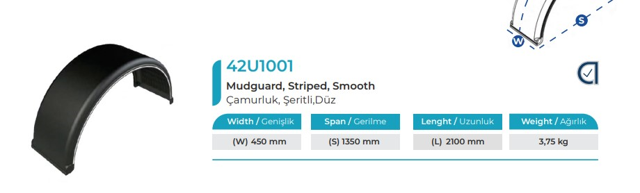 CAMURLUK 450 X 1350 X 2100 MM PILOT SERITLI AYMEKS